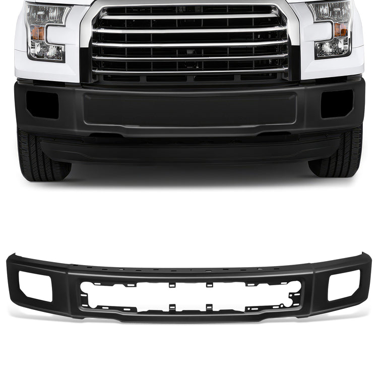 DEFENSA 15-17 FORD F-150, EXCLUDES RAPTOR MODELS; W/O END CAPS; W/ FOG LAMPS - BLACK