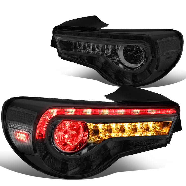 FAROS TRASEROS 13-16 SCION FR-S / 17-18 TOYOTA 86 / 13-18 SUBARU BRZ - SMOKE