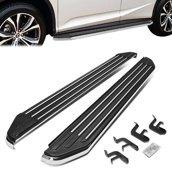 ESTRIBOS ALUMINUM - 5.5" - 16-19 LEXUS RX350, RX350L, RX450H, RX450HL - METALLIC / BLACK