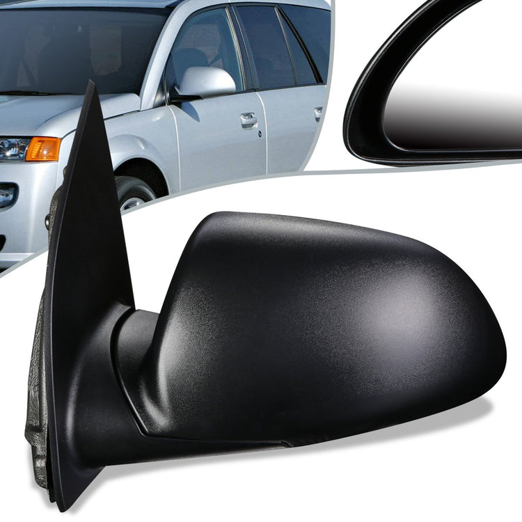 RETROVISOR MIRROR - OEM - 02-04 SATURN VUE - MANUAL - TEXTURED - BLACK - LEFT
