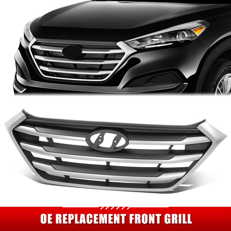 PARRILLA GRILLE - HY TUSN (IX25/35) 16-18/19-21/ GRILLE ASS'Y 16-18/ W/PRIMED BLACK/ W/SILVER MOULDING/ (SE/ECO/SPORT)//PARTS.NO,HY1200189//OEM NO,86350D3000RAM