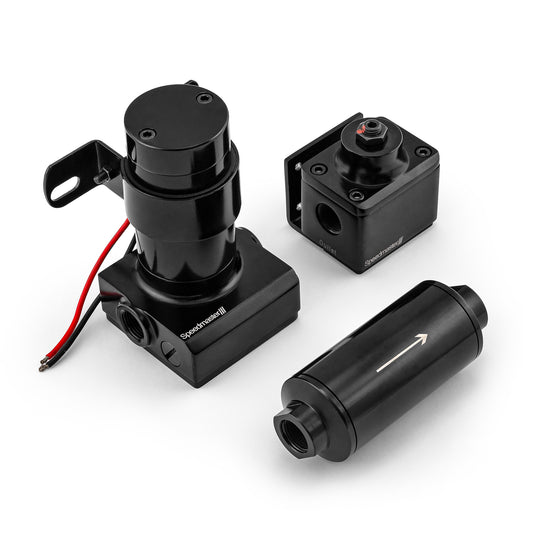 140 Gph @ 14 PSI Universal Billet Electric Fuel Pump Kit with Regulator & Filter