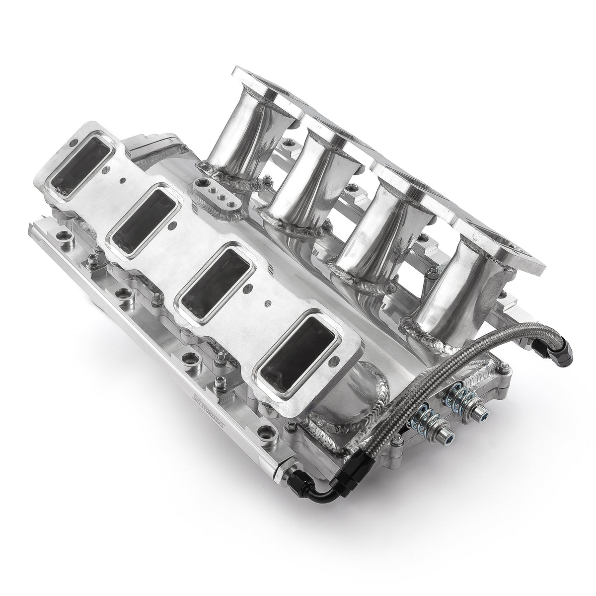 Chevy GM LS3 2pc Fabricated Ram Air 98mm 4 Bolt EFI Intake Manifold Polished