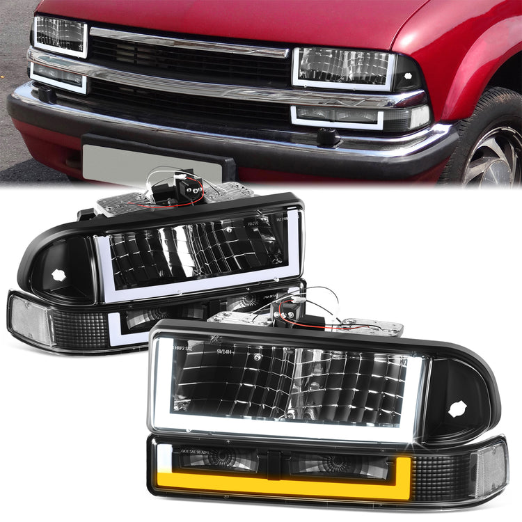 FAROS CLEAR LENS,CLEAR REFLECTOR,BLACK HOUSING - 4PCS - LED BAR