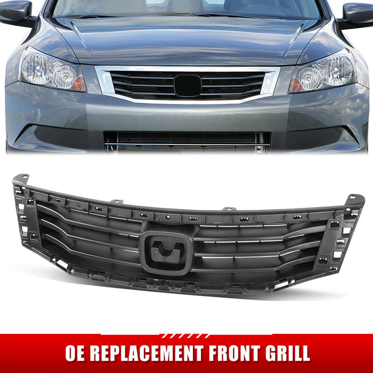 PARRILLA GRILLE - HD ACORD 08-12/ GRILLE ASS'Y 08-10/ MAT-BLACK (4D)//PARTS.NO,HO1200189//OEM NO,71121TA0A00