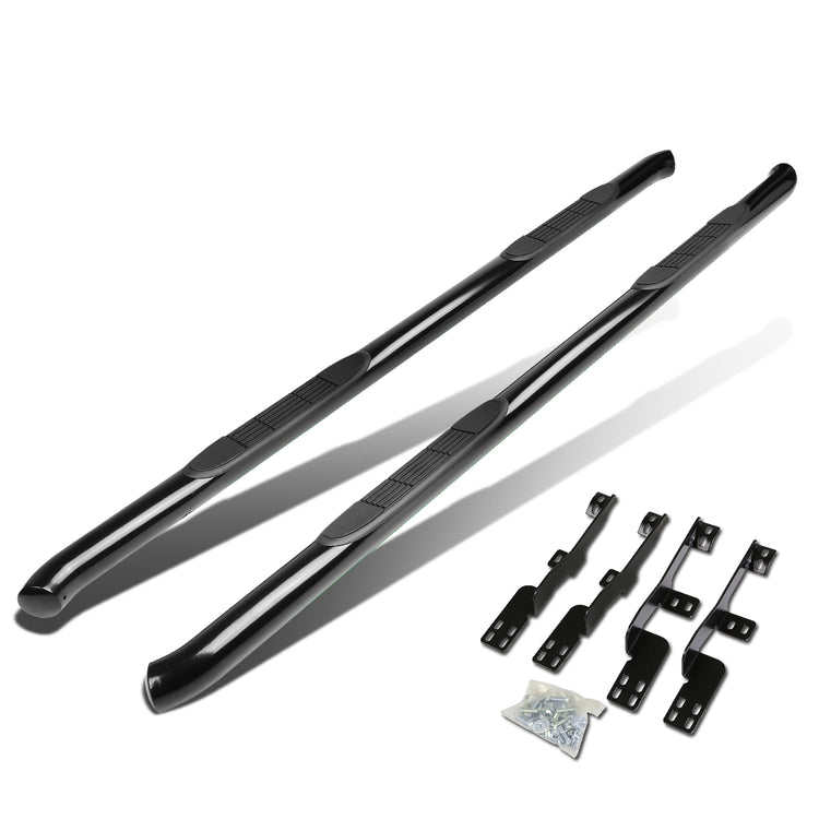 ESTRIBOS 3" - ROUND - 45 DEG - 01-06 ACURA MDX / 03-08 HONDA PILOT - BLACK