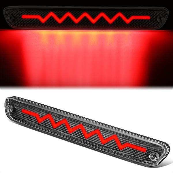 LUZ DE FRENO 04-12 CHEVY COLORADO, GMC CANYON / 06-08 ISUZU I-SERIES - 3D - LED - SEQUENTIAL HEARTBEAT LED - BLACK