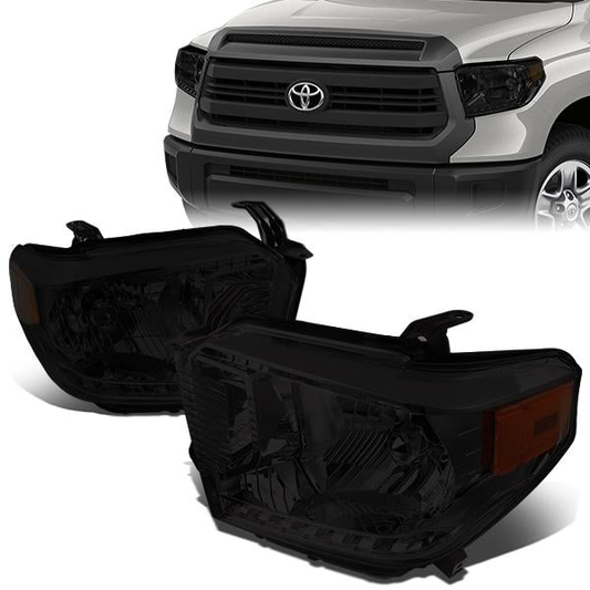 FAROS 14-17 TOYOTA TUNDRA - H4 LOW BEAM / HIGH BEAM / 4157NA TURN SIGNAL - SMOKE HOUSING / AMBER CORNER