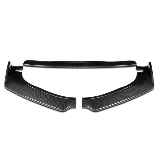 LIP FRONTAL 14-16 LEXUS IS250, 1S350 - REQUIRES DRILLING BUMPER FOR INSTALLATION - 3PC - CARBON FIBER LOOK