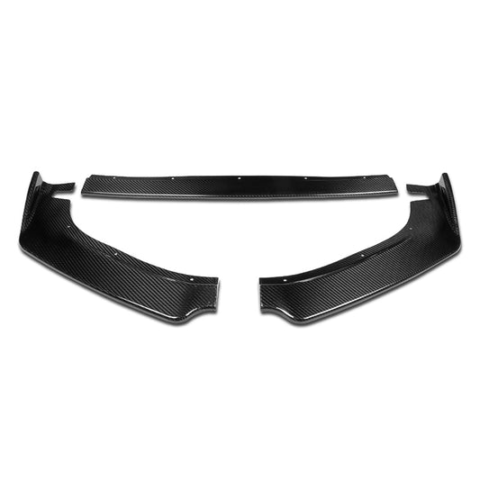 LIP FRONTAL 14-16 LEXUS IS250, 1S350 - REQUIRES DRILLING BUMPER FOR INSTALLATION - 3PC - REAL CARBON FIBER