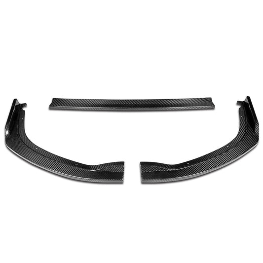 LIP FRONTAL 11-14 SUBARU WRX, WRX STI - REQUIRES DRILLING BUMPER FOR INSTALLATION - 3PC - REAL CARBON FIBER
