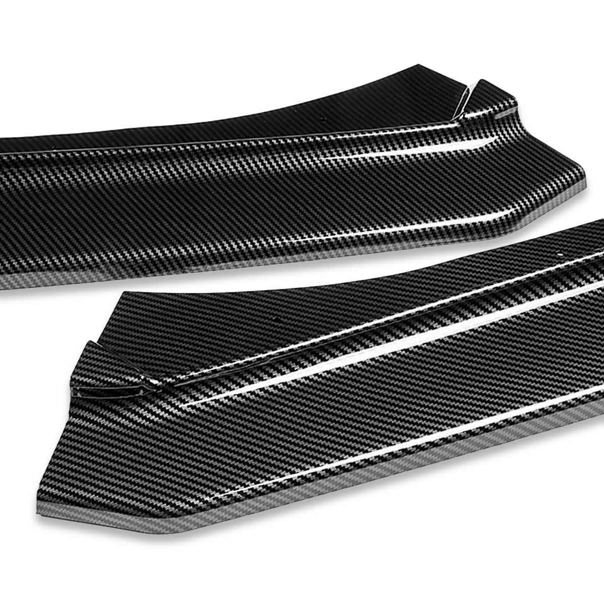 LIP FRONTAL 17-20 SUBARU BRZ - REQUIRES DRILLING BUMPER FOR INSTALLATION - 3PC - CARBON FIBER LOOK
