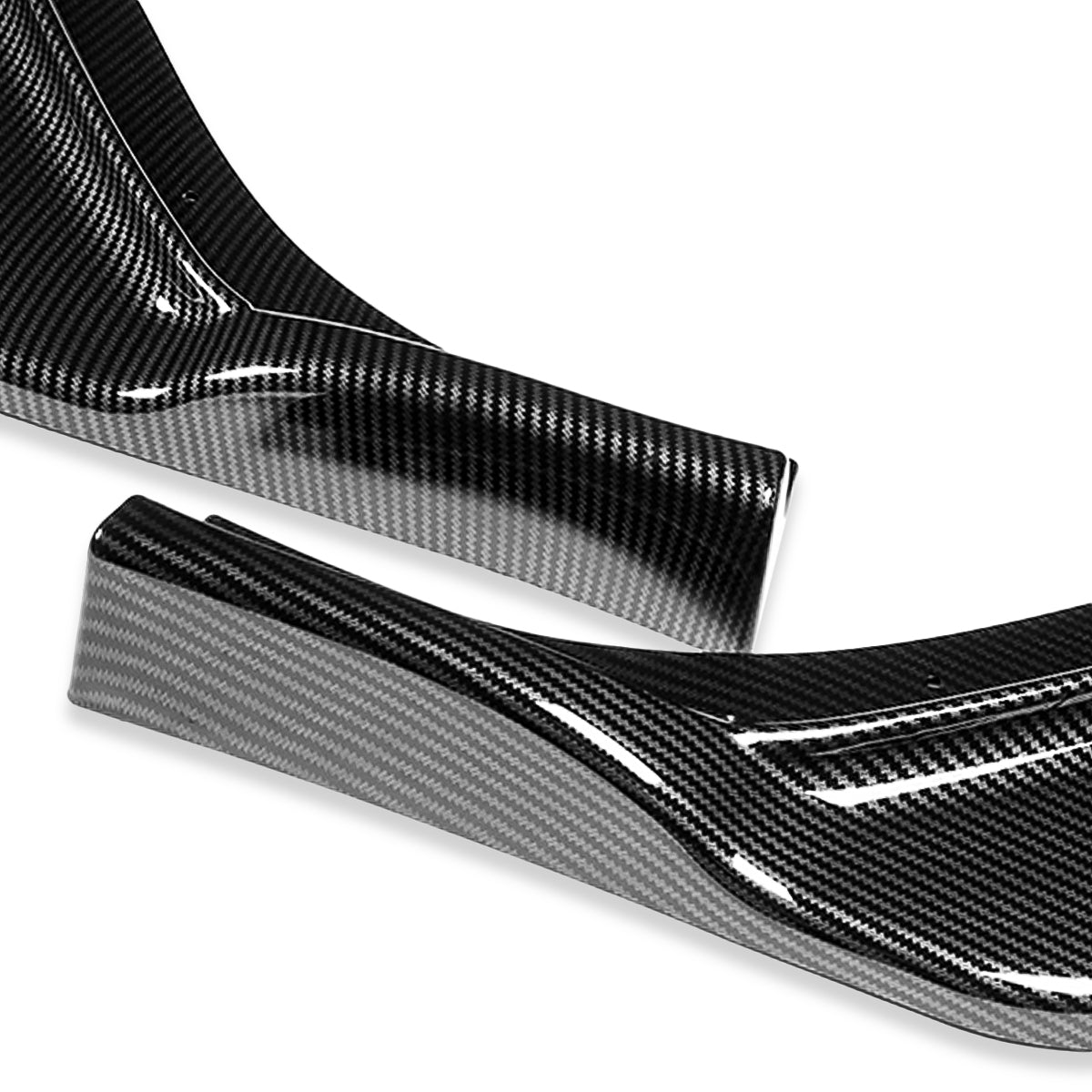 LIP FRONTAL 17-20 SUBARU BRZ - REQUIRES DRILLING BUMPER FOR INSTALLATION - 3PC - CARBON FIBER LOOK