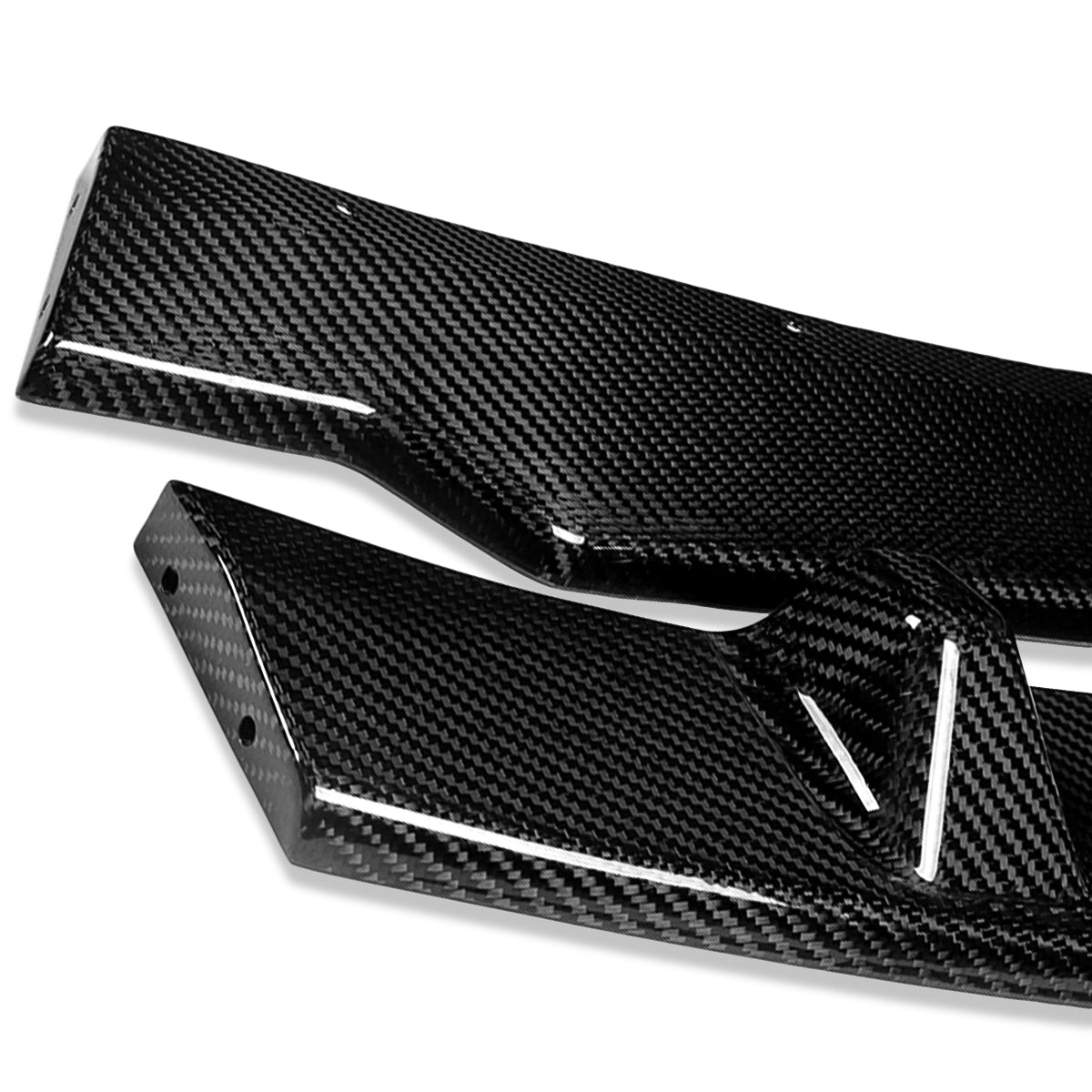 LIP FRONTAL 09-11 BMW - FITS ONLY 328I, 328I XDRIVE, 335D, 335I, 335 X DRIVE SEDAN MODELS - DOES NOT FIT M3, M-TECH, AND M-SPORT BUMPERS - REQUIRES DRILLING BUMPER FOR INSTALLATION - 3PC - REAL CARBON FIBER