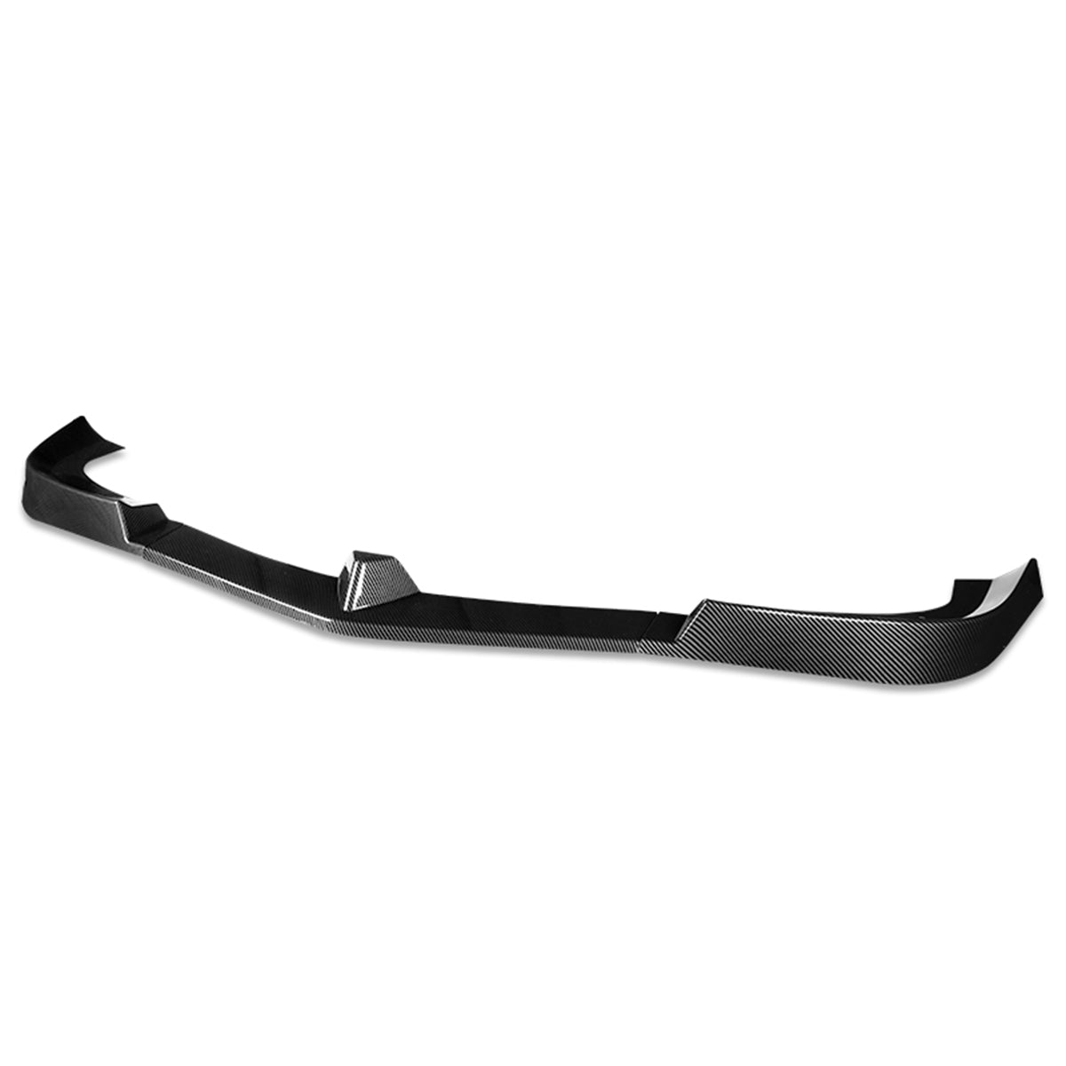 LIP FRONTAL 12-14 MERCEDES BENZ C180, C250, C300, C350, W204 SEDANS / 13-14 BENZ C200 - FITS AMG/SPORT PACKAGE MODELS ONLY - REQUIRES DRILLING BUMPER FOR INSTALLATION - 3PC - CARBON FIBER LOOK