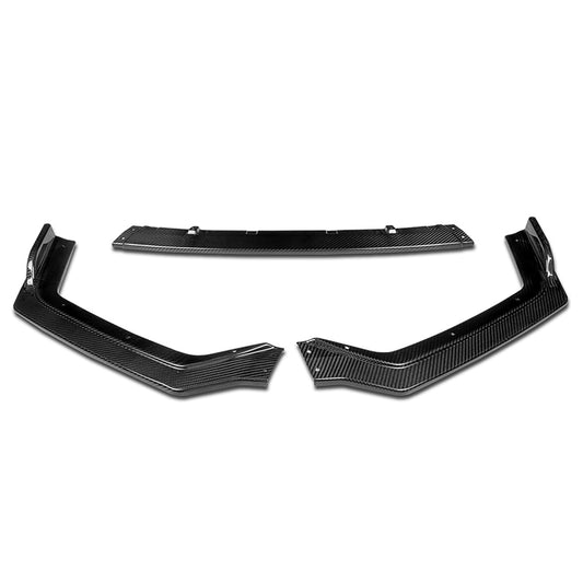 LIP FRONTAL 18-22 INFINITI Q50 - FITS SPORT MODEL ONLY - REQUIRES DRILLING BUMPER FOR INSTALLATION - 3PC - REAL CARBON FIBER