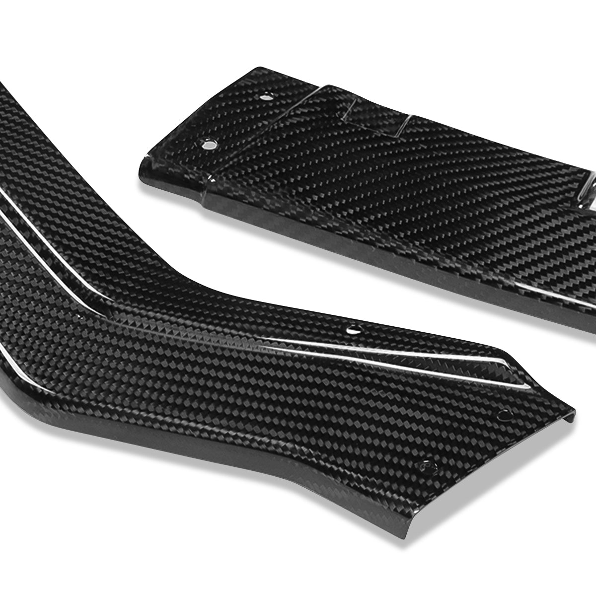 LIP FRONTAL 18-22 INFINITI Q50 - FITS SPORT MODEL ONLY - REQUIRES DRILLING BUMPER FOR INSTALLATION - 3PC - REAL CARBON FIBER