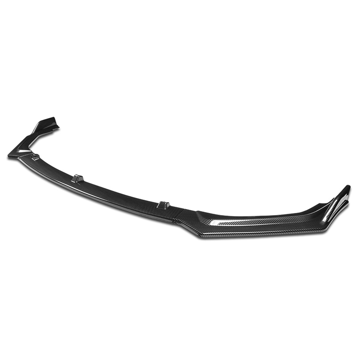 LIP FRONTAL 18-22 INFINITI Q50 - FITS NON SPORT TRIM MODELS ONLY - REQUIRES DRILLING BUMPER FOR INSTALLATION - 3PC - CARBON FIBER LOOK