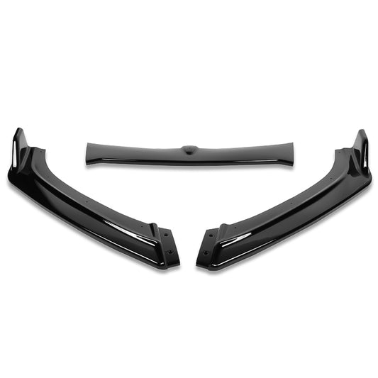 LIP FRONTAL 13-18 CHEVY MALIBU - REQUIRES DRILLING BUMPER FOR INSTALLATION - 3PC - PAINTED GLOSS BLACK