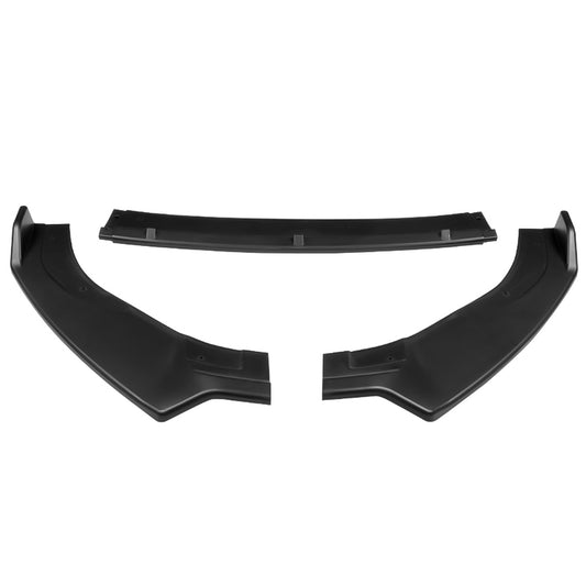 LIP FRONTAL 14-20 VOLKSWAGEN GOLF - FITS GTI, R, R-LINE ONLY - REQUIRES DRILLING BUMPER FOR IINSTALLATION - 3PC - MATTE BLACK