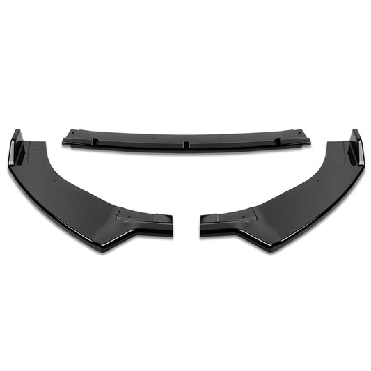 LIP FRONTAL 12-20 VOLKSWAGEN GOLF - FITS GTI, R, R-LINE ONLY - REQUIRES DRILLING BUMPER FOR INSTALLATION - 3PC- PAINTED GLOSS BLACK