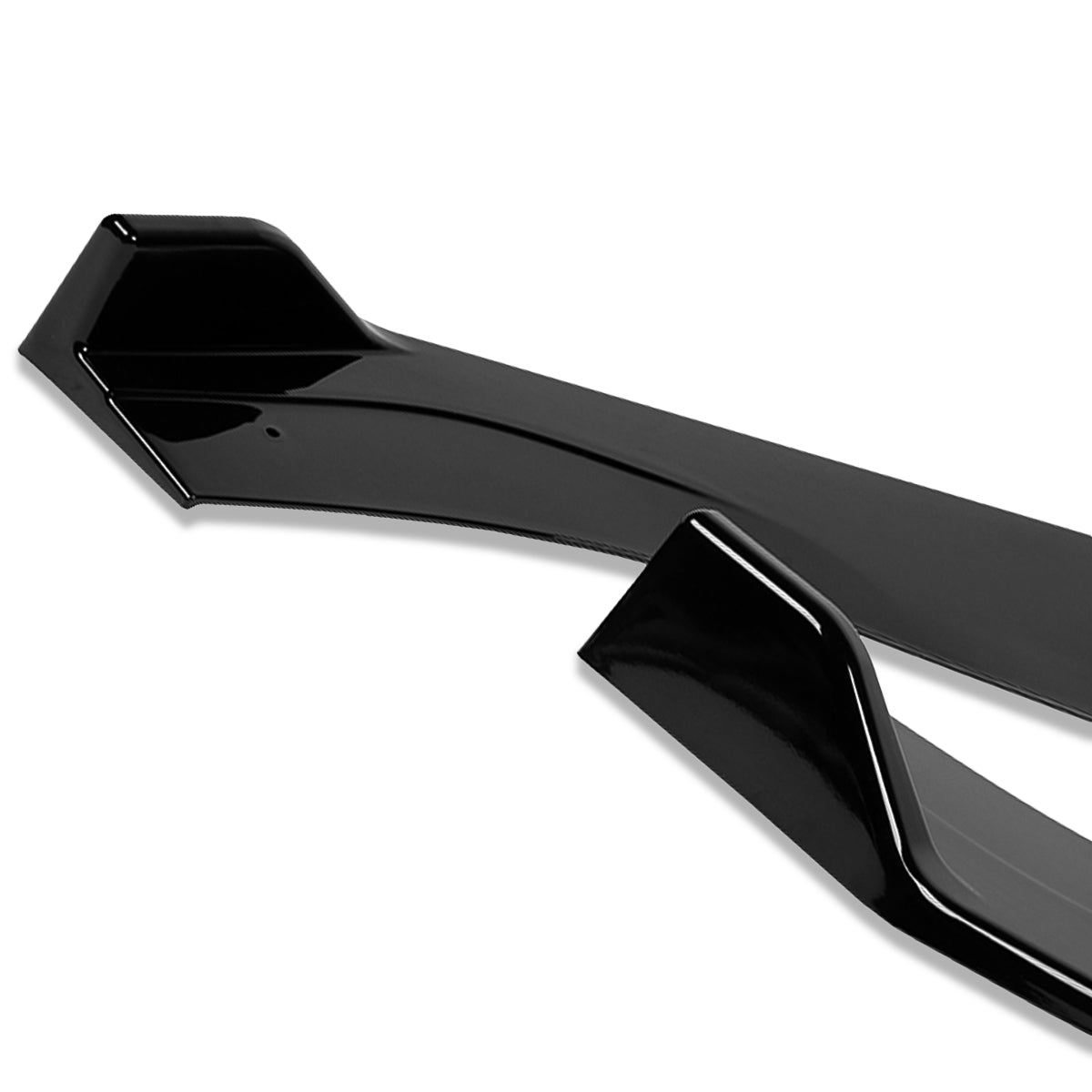 LIP FRONTAL 12-20 VOLKSWAGEN GOLF - FITS GTI, R, R-LINE ONLY - REQUIRES DRILLING BUMPER FOR INSTALLATION - 3PC- PAINTED GLOSS BLACK