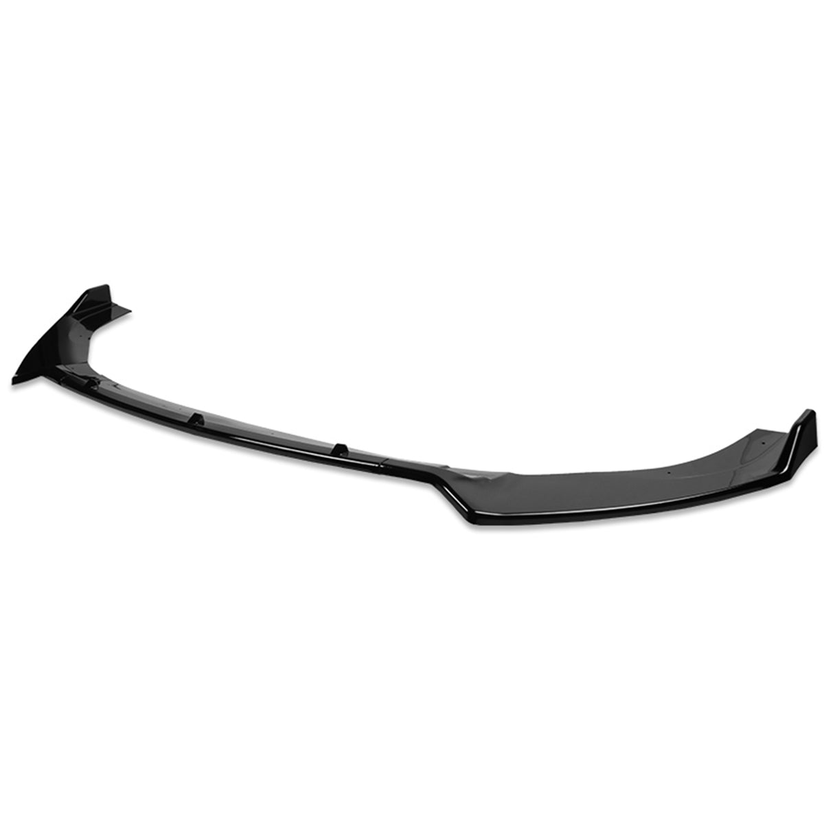 LIP FRONTAL 12-20 VOLKSWAGEN GOLF - FITS GTI, R, R-LINE ONLY - REQUIRES DRILLING BUMPER FOR INSTALLATION - 3PC- PAINTED GLOSS BLACK