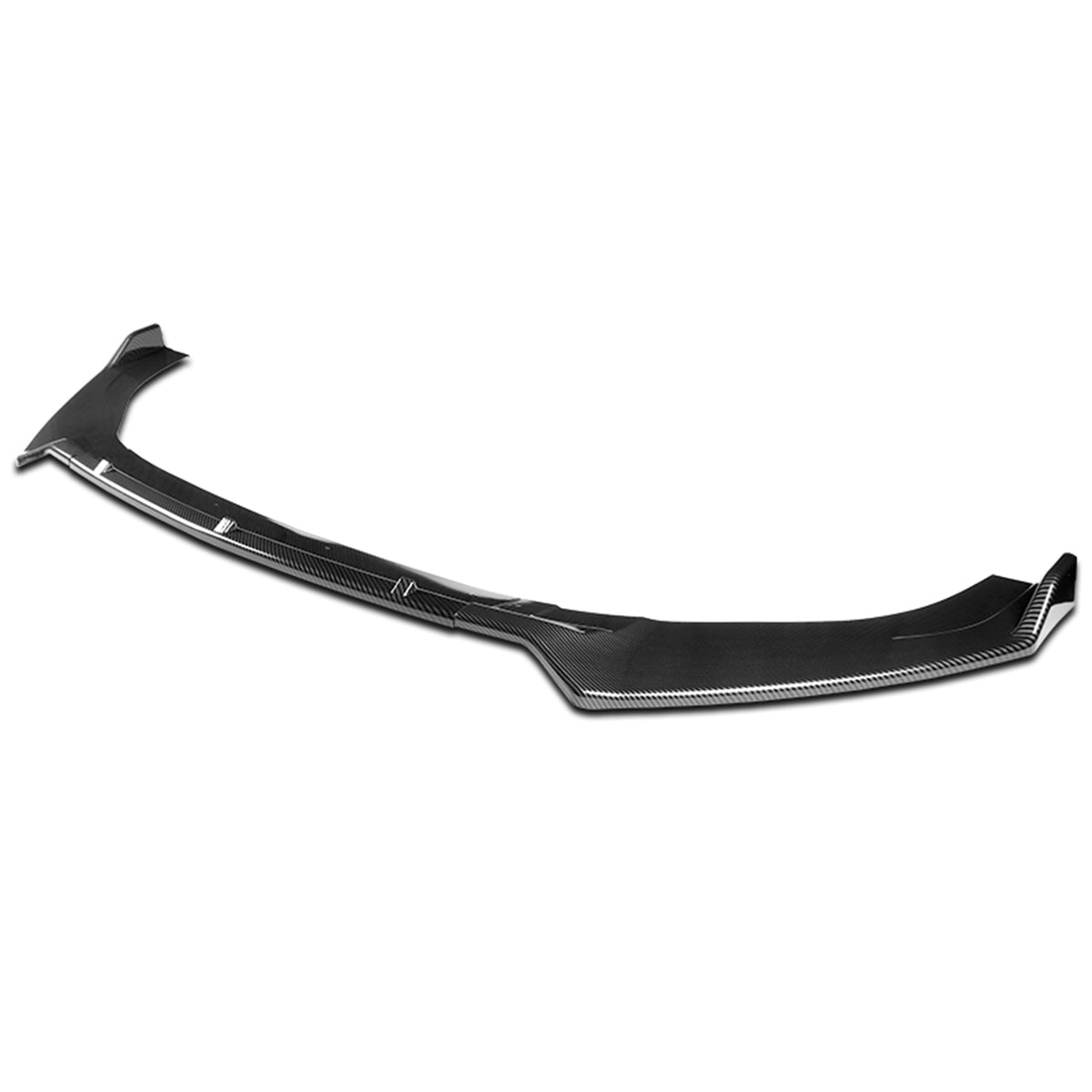 LIP FRONTAL 14-20 VOLKSWAGEN GOLF - FITS GTI, R, R-LINE ONLY - REQUIRES DRILLING BUMPER FOR IINSTALLATION - 3PC - CARBON FIBER LOOK