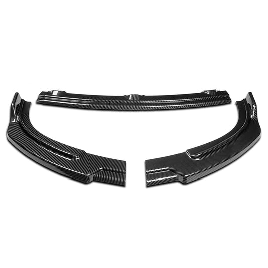 LIP FRONTAL 10-13 INFINITI G37 SEDAN - REQUIRES DRILLING BUMPER FOR INSTALLATION - 3PC - CARBON FIBER LOOK