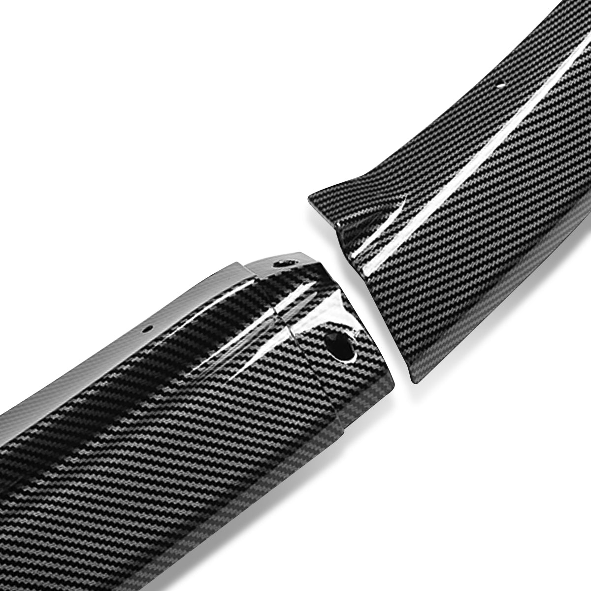 LIP FRONTAL 06-07 SUBARU IMPREZA WRX STI - REQUIRES DRILLING BUMPER FOR INSTALLATION - 3PC - CARBON FIBER LOOK