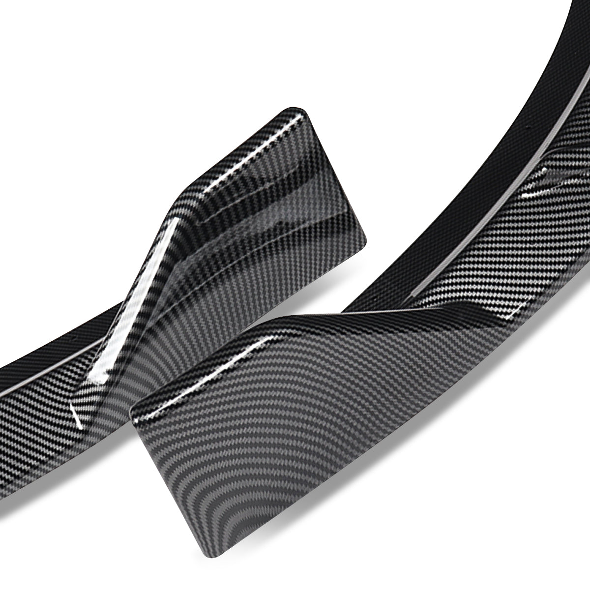 LIP FRONTAL 15-22 DODGE CHARGER - REQUIRES DRILLING BUMPER FOR INSTALLATION - 3PC - CARBON FIBER LOOK