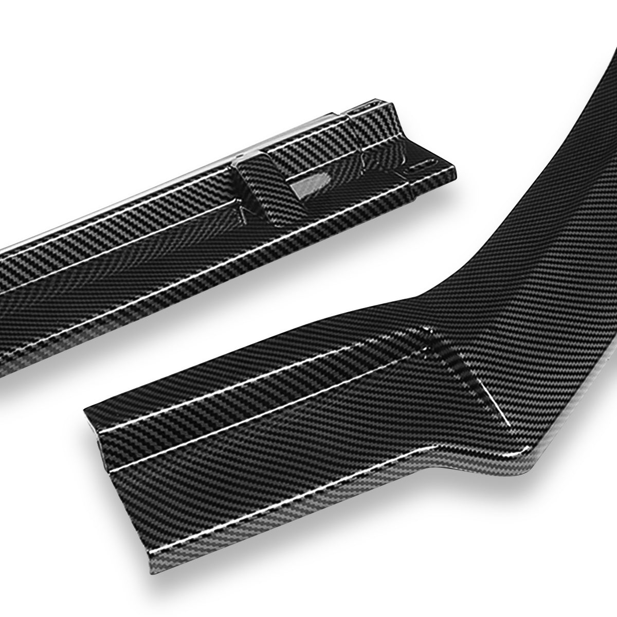 LIP FRONTAL 18-20 TOYOTA SIENNA - REQUIRES DRILLING BUMPER FOR INSTALLATION - 3PC - CARBON FIBER LOOK