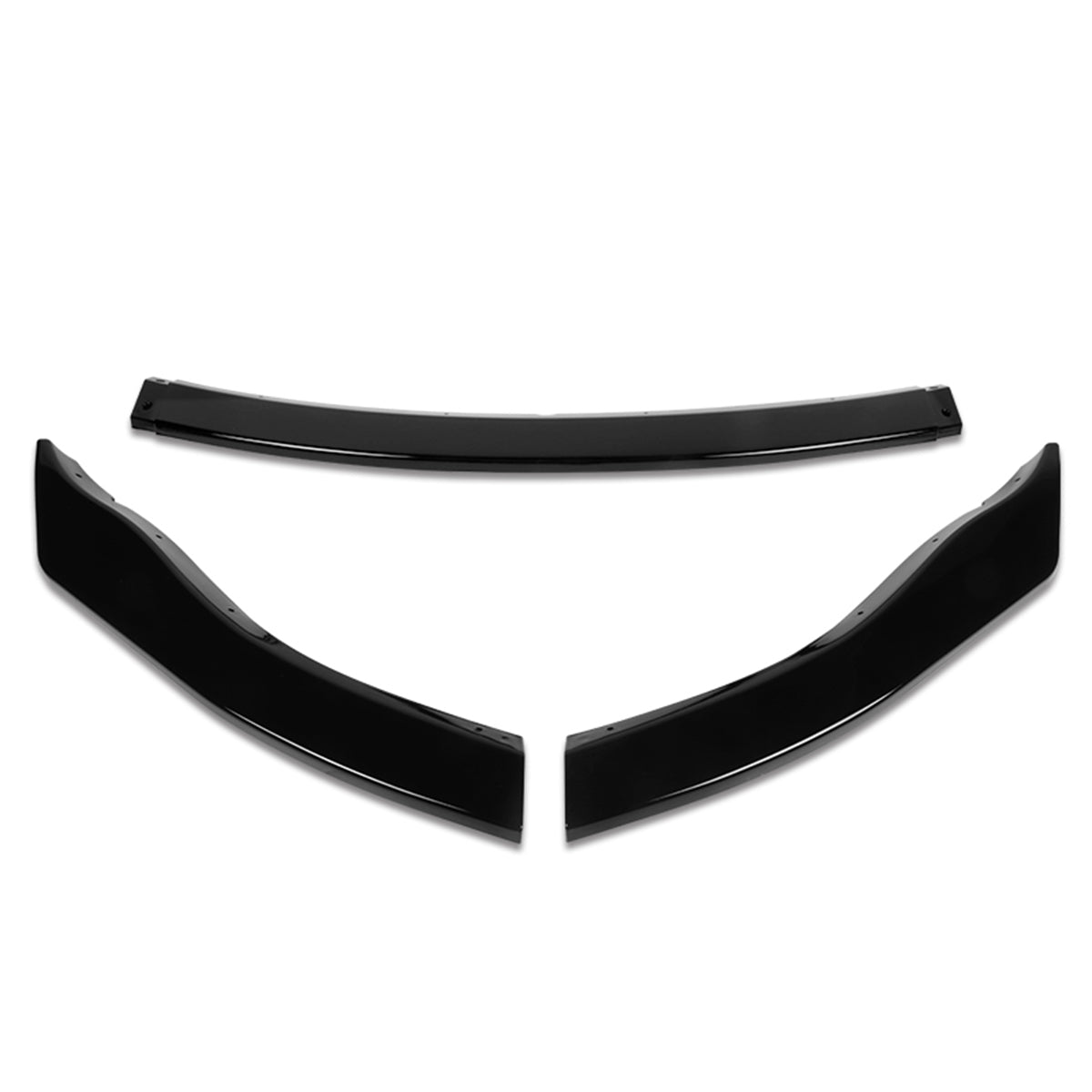 LIP FRONTAL 06-09 NISSAN 350Z - REQUIRES DRILLING BUMPER FOR INSTALLATION - 3PC - PAINTED GLOSS BLACK