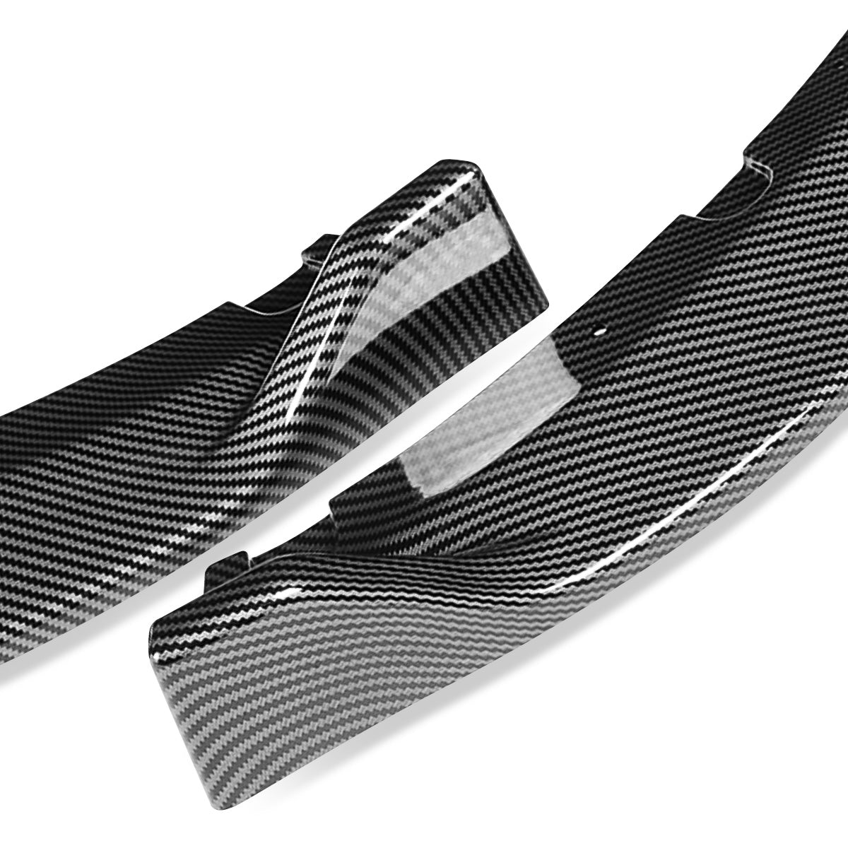 LIP FRONTAL 16-22 MAZDA MIATA - REQUIRES DRILLING BUMPER FOR INSTALLATION - 3PC - CARBON FIBER LOOK