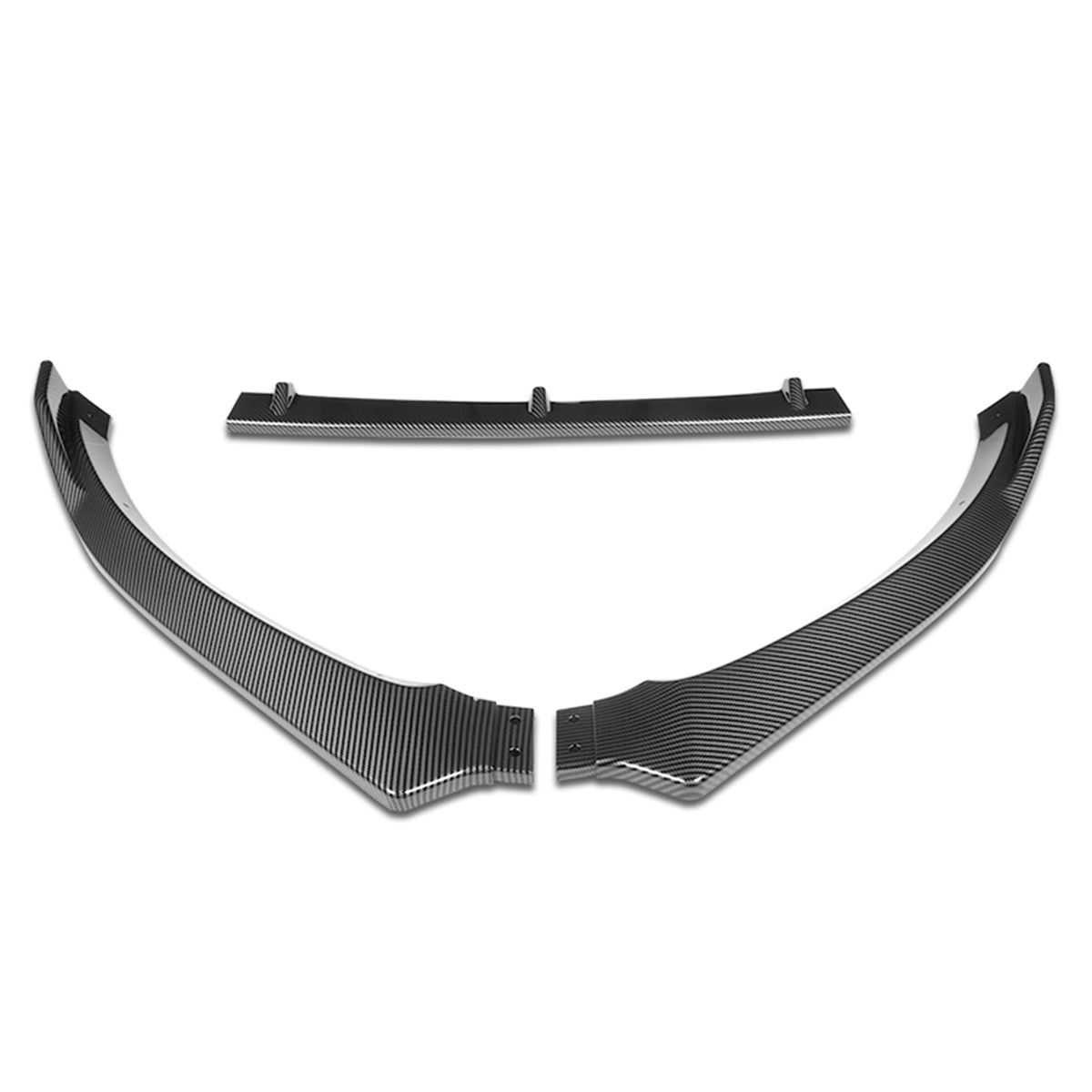 LIP FRONTAL 10-13 VOLKSWAGEN GOLF 6 - DOES NOT FIT GTI MODELS - REQUIRES DRILLING BUMPER FOR INSTALLATION - 3PC - CARBON FIBER LOOK