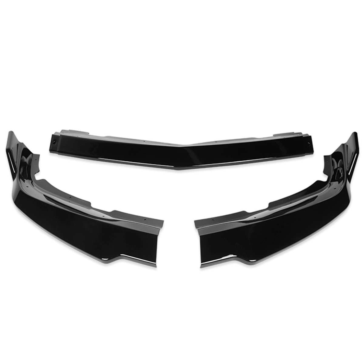 LIP FRONTAL 11-14 DODGE CHARGER - REQUIRES DRILLING BUMPER FOR INSTALLATION - 3PC - PAINTED GLOSS BLACK