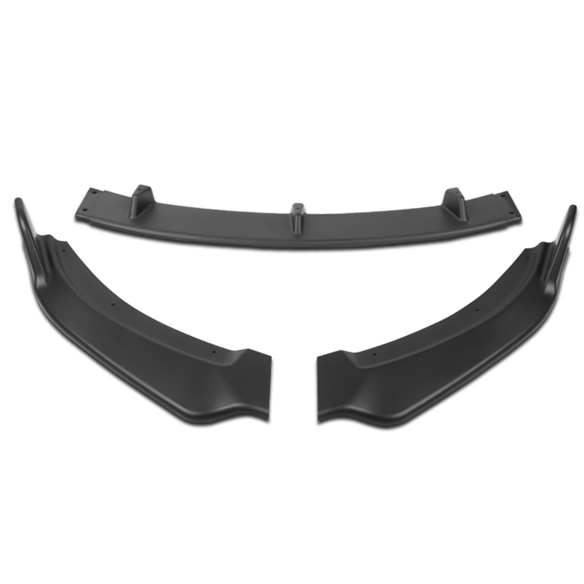 LIP FRONTAL 09-13 MAZDA MX-5 MIATA - REQUIRES DRILLING BUMPER FOR INSTALLATION - 3PC - MATTE BLACK