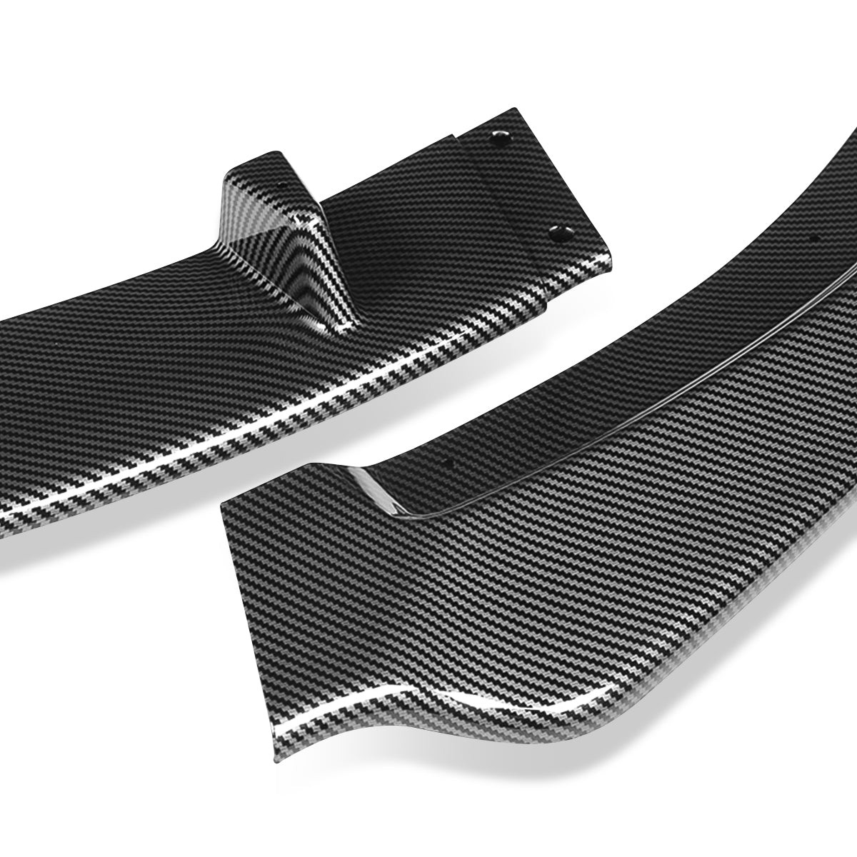 LIP FRONTAL 09-13 MAZDA MX-5 MIATA - REQUIRES DRILLING BUMPER FOR INSTALLATION - 3PC - CARBON FIBER LOOK