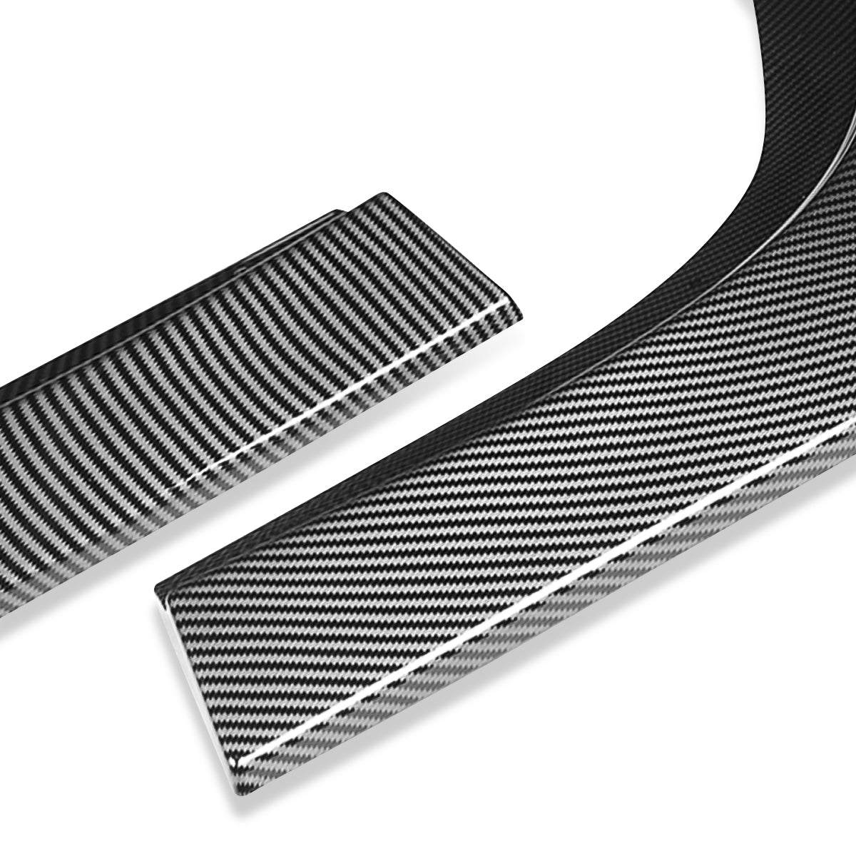 LIP FRONTAL 15-22 DODGE CHALLENGER SXT - REQUIRES DRILLING BUMPER FOR INSTALLATION - 3PC - CARBON FIBER LOOK