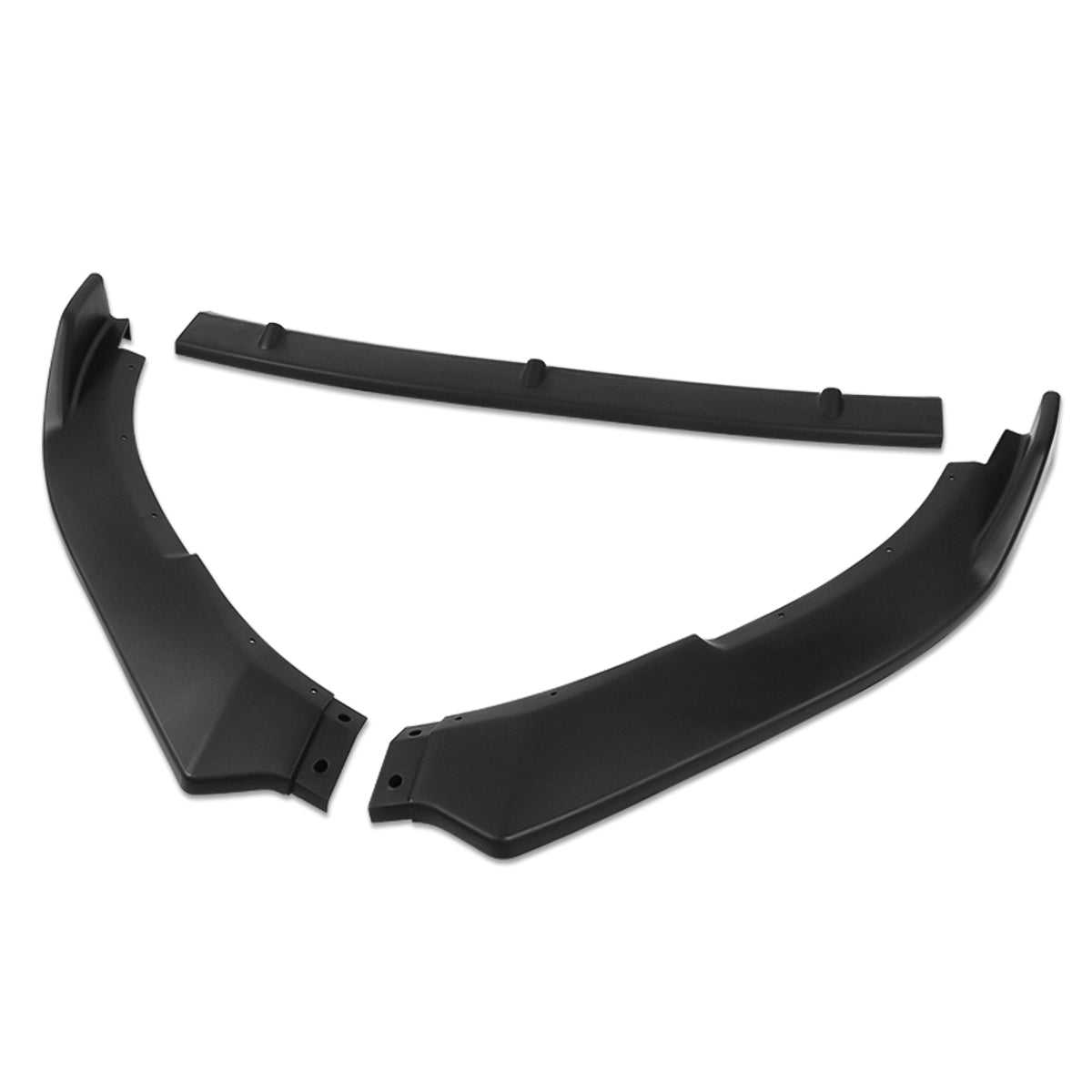 LIP FRONTAL 10-13 VOLKSWAGEN GOLF MK6 GTI - REQUIRES DRILLING BUMPER FOR INSTALLATION - 3PC - MATTE BLACK