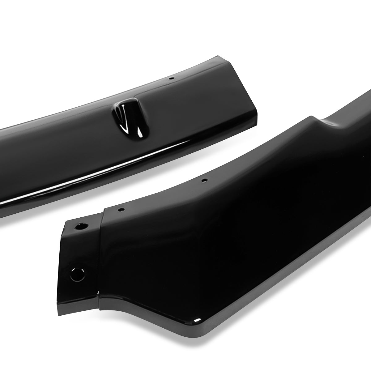 LIP FRONTAL 10-13 VOLKSWAGEN GOLF MK6 GTI - REQUIRES DRILLING BUMPER FOR INSTALLATION - 3PC - PAINTED GLOSS BLACK