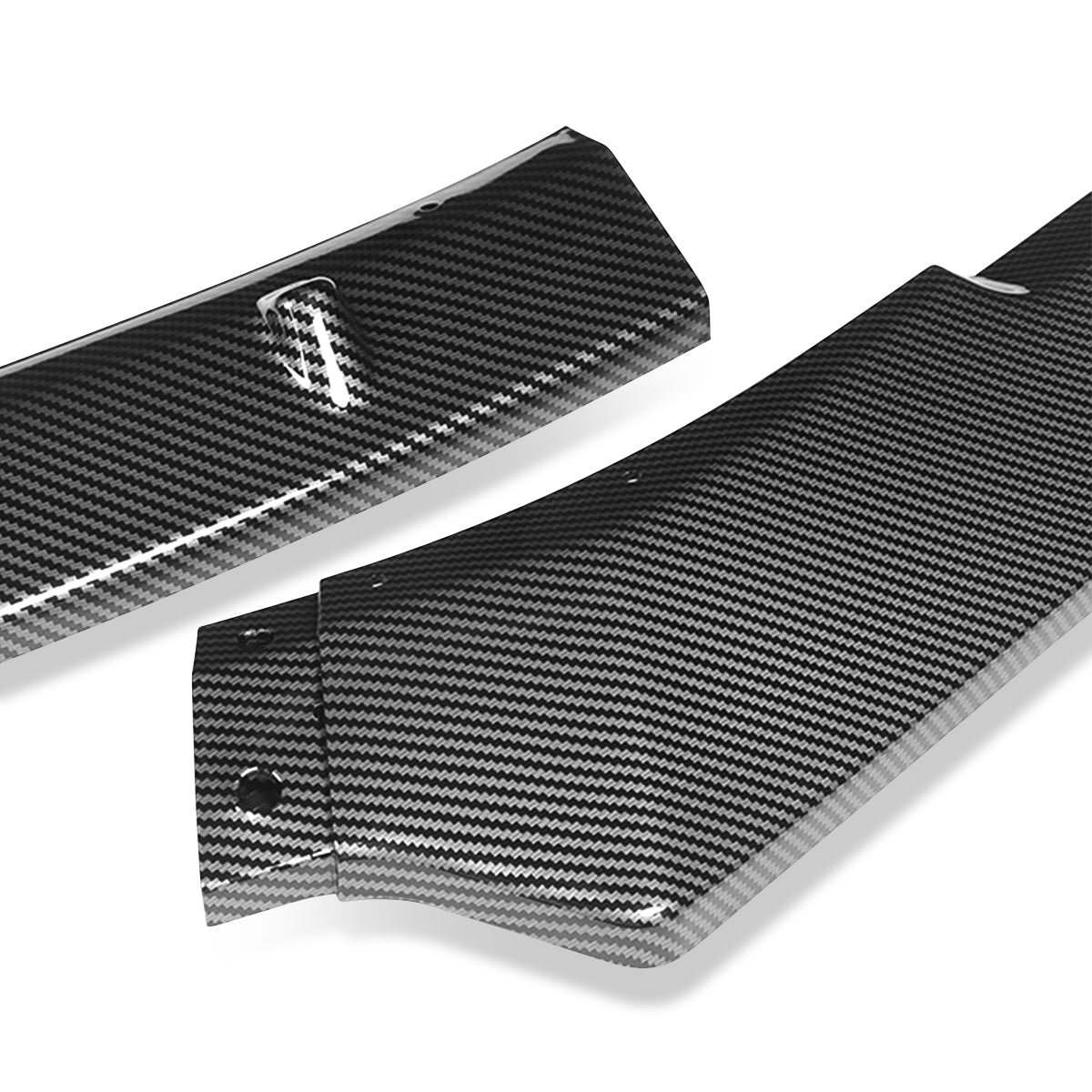 LIP FRONTAL 10-13 VOLKSWAGEN GOLF MK6 GTI - REQUIRES DRILLING BUMPER FOR INSTALLATION - 3PC - CARBON FIBER LOOK
