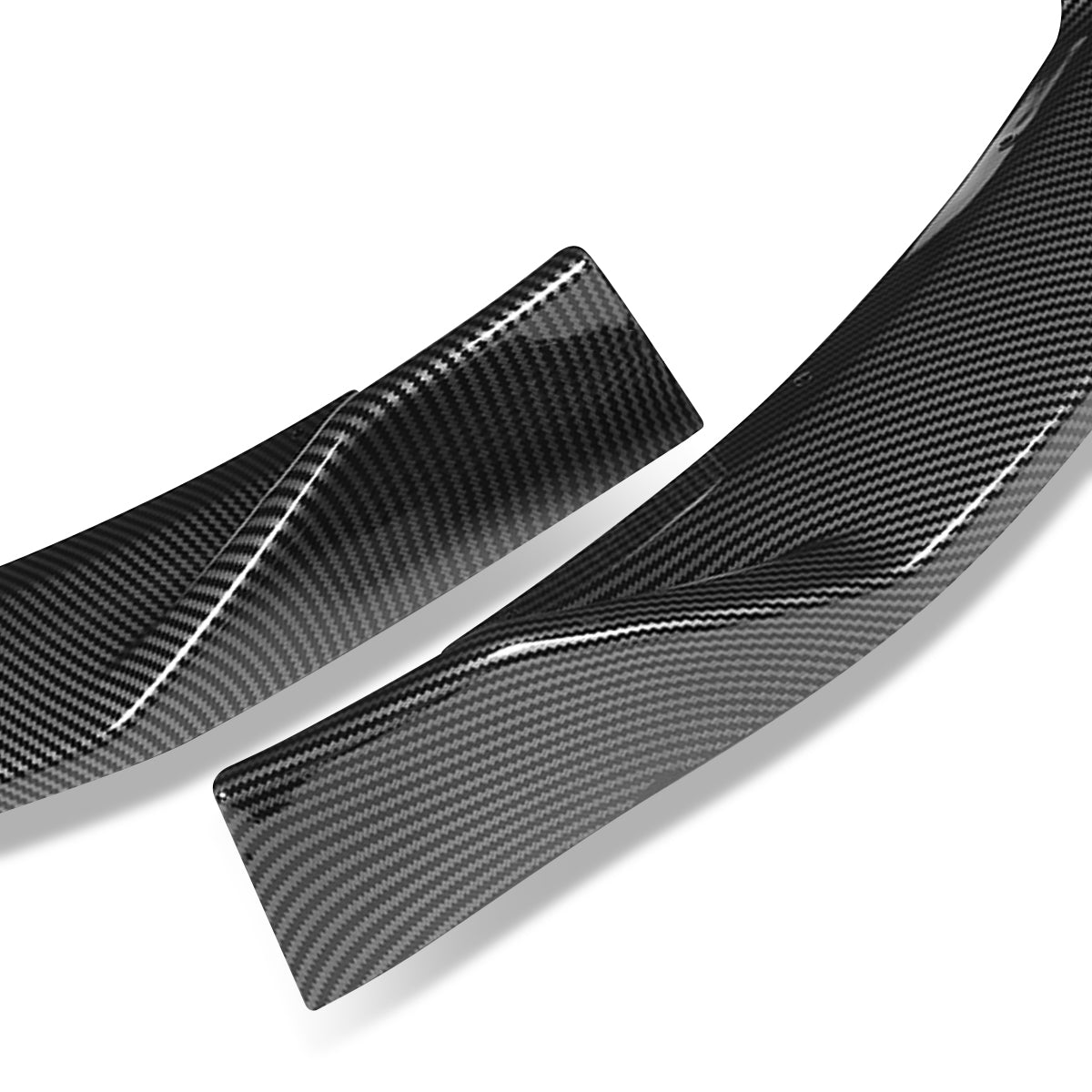 LIP FRONTAL 10-13 VOLKSWAGEN GOLF MK6 GTI - REQUIRES DRILLING BUMPER FOR INSTALLATION - 3PC - CARBON FIBER LOOK