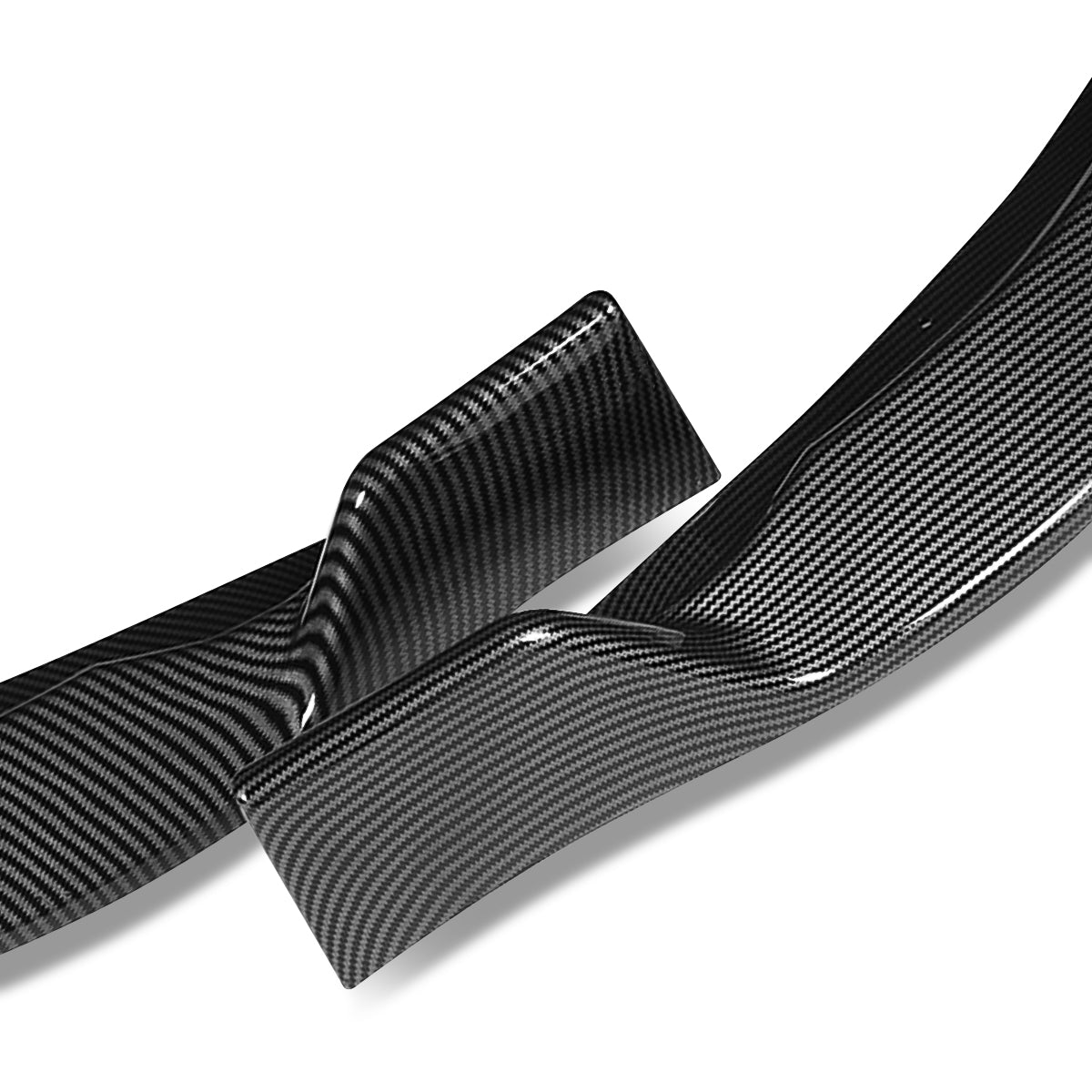 LIP FRONTAL 14-16 TOYOTA COROLLA - FITS LE,CE MODELS ONLY - REQUIRES DRILLING BUMPER FOR INSTALLATION - 3PC - CARBON FIBER LOOK