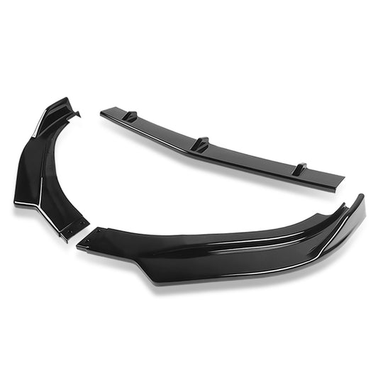 LIP FRONTAL 17-21 ALFA ROMEO GIULIA - REQUIRES DRILLING BUMPER FOR INSTALLATION - 3PC - PAINTED GLOSS BLACK