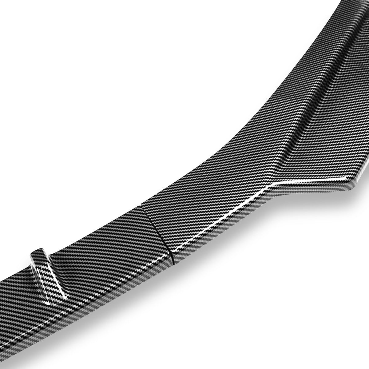 LIP FRONTAL 17-21 ALFA ROMEO GIULIA - REQUIRES DRILLING BUMPER FOR INSTALLATION - 3PC - CARBON FIBER LOOK