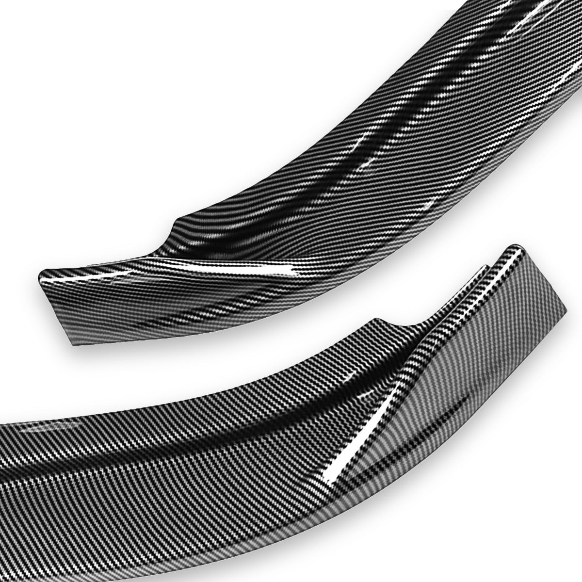 LIP FRONTAL 17-21 ALFA ROMEO GIULIA - REQUIRES DRILLING BUMPER FOR INSTALLATION - 3PC - CARBON FIBER LOOK