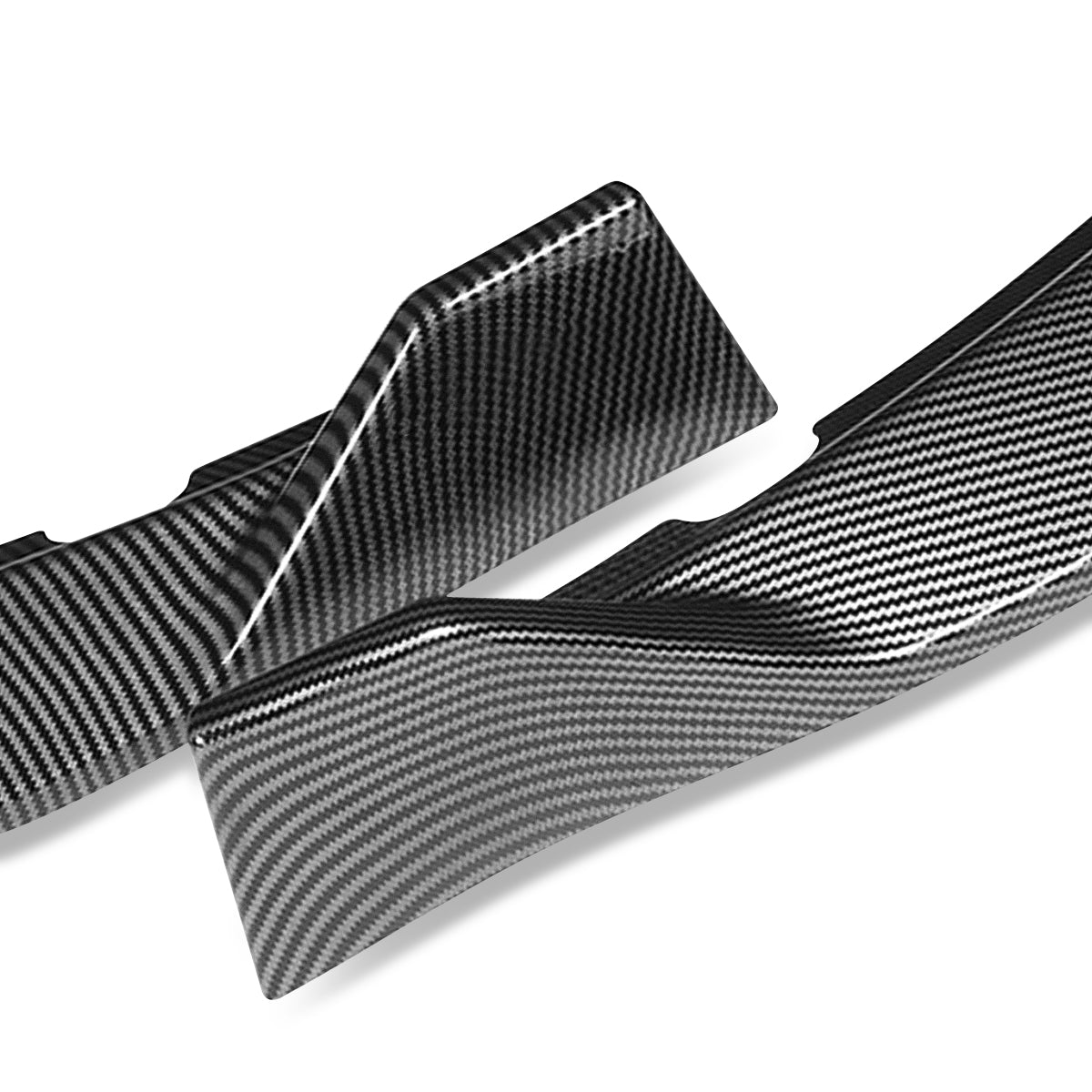 LIP FRONTAL 16-18 KIA OPTIMA - FITS LX, EX, LX-TURBO ONLY - REQUIRES DRILLING BUMPER FOR INSTALLATION - 3PC - CARBON FIBER LOOK