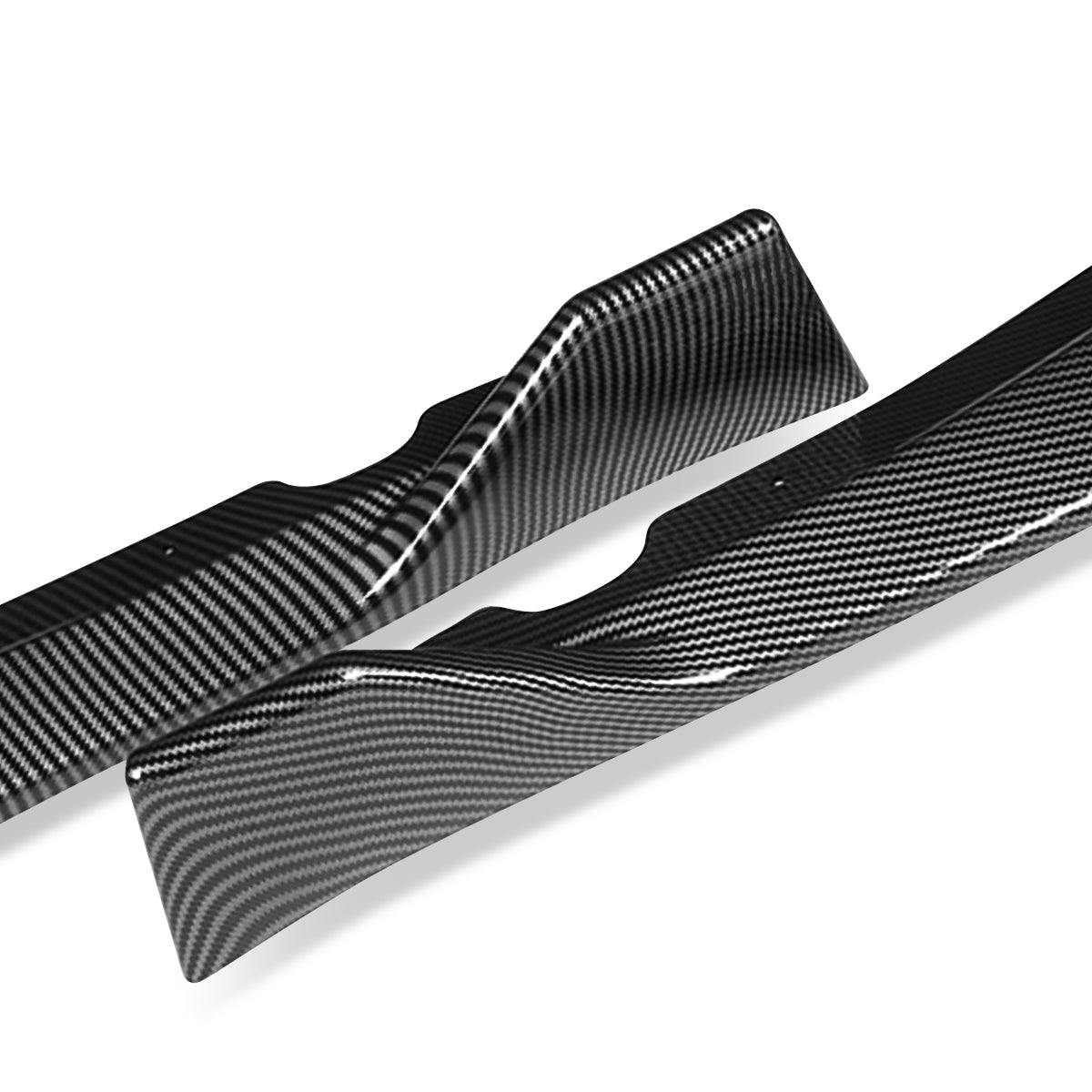 LIP FRONTAL 16-18 KIA OPTIMA - FITS SX, SXL, S ONLY - REQUIRES DRILLING BUMPER FOR INSTALLATION - 3PC - CARBON FIBER LOOK