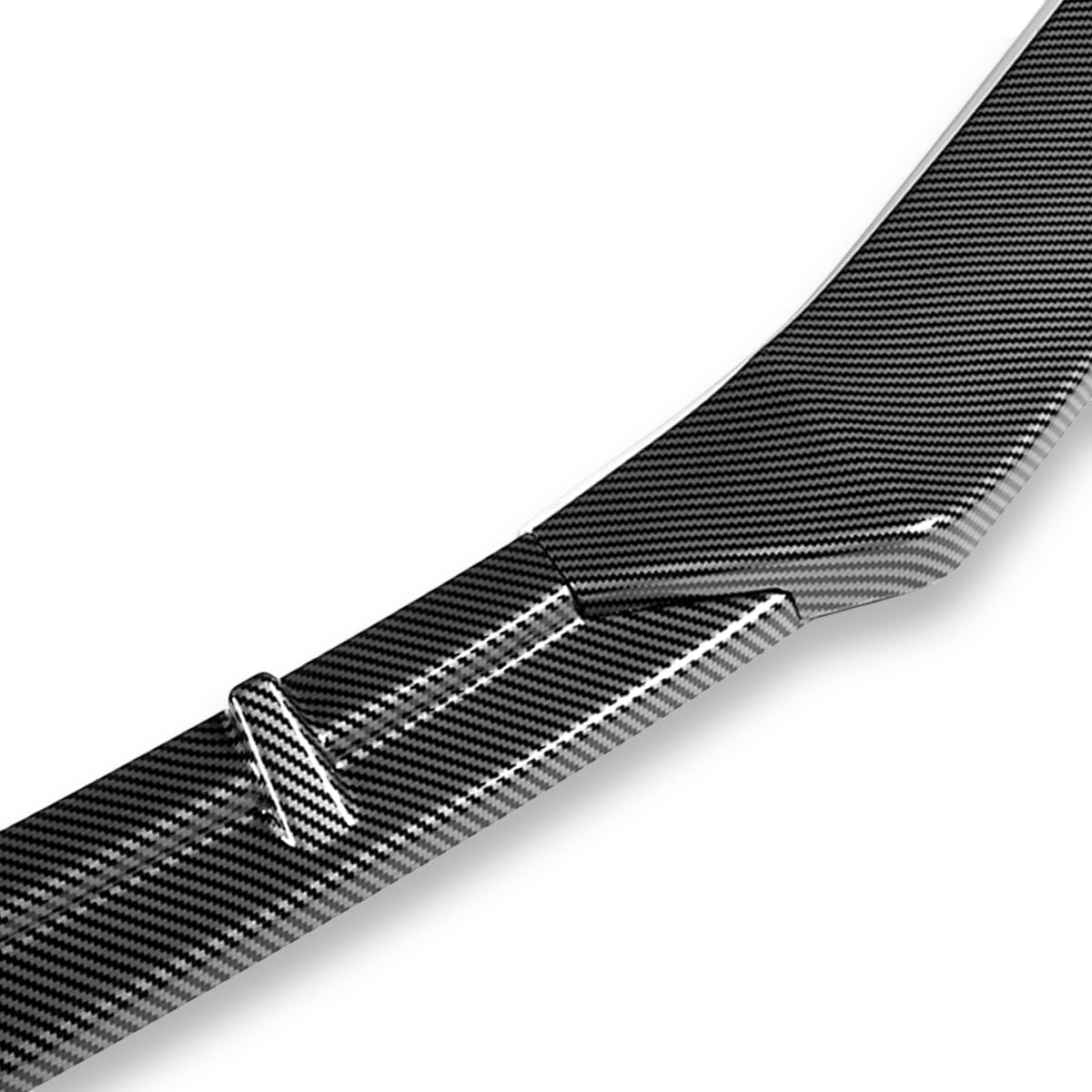 LIP FRONTAL 16-20 TESLA MODEL S - REQUIRES DRILLING BUMPER FOR INSTALLATION - 3PC - CARBON FIBER LOOK